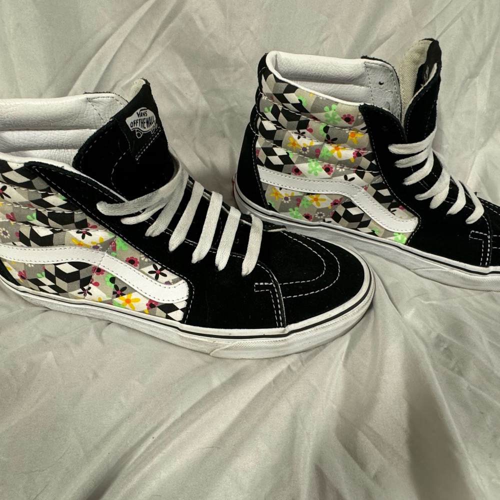 Vans retro floral high top sneakers